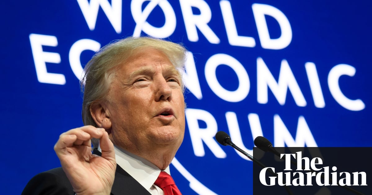 Donald Trump woos business but attacks media at Davos