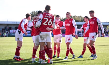 Fleetwood players celebrate