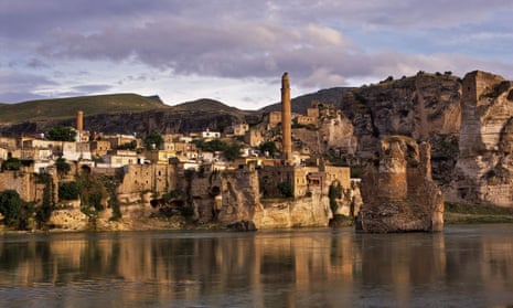 The ancient cave-city of Hasankeyf on the Tigris River. 