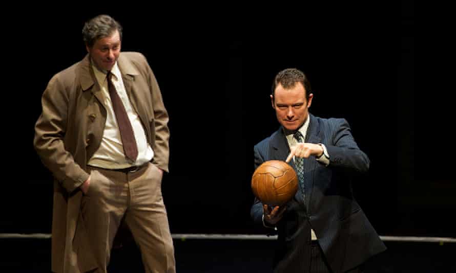 Tony Bell and Andrew Lancel in Red Ladder's production of The Damned United.