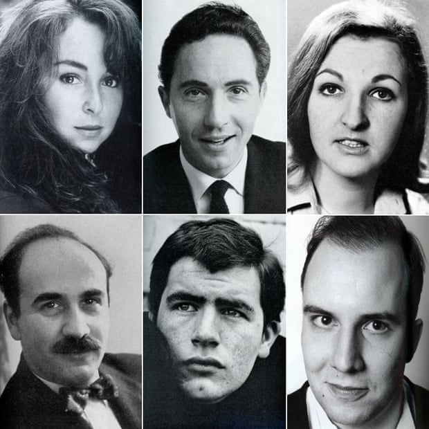 Spotlight actor pictures, clockwise from top left: Samantha Spiro, Nigel Hawthorne, Penelope Keith, Paul Chahidi, Brian Cox and Warren Mitchell.