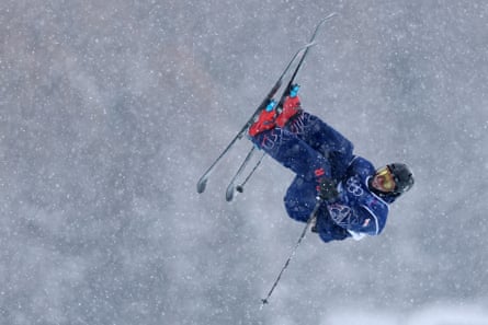 Team GB’s Gus Kenworthy in the men’s freeski halfpipe on Friday