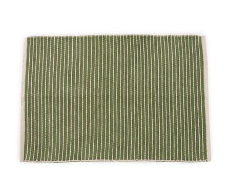 Futon Company Chenille Cotton Ribbed Rug (60x90cm) (Olive Green)