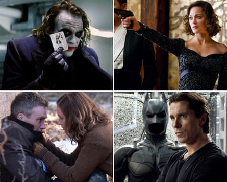 The Dark Knight (2008) Heath Ledger as Joker; MARION COTILLARD in ‘INCEPTION’ (2010); The Dark Knight Rises Christian Bale; CILLIAN MURPHY and EMILY BLUNT in OPPENHEIMER (2023).