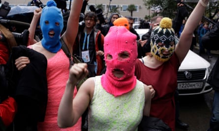 Punk group and political activists Pussy Riot in 2014.