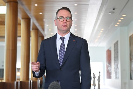 Shadow minister for housing Andrew Bragg at a press conference at Parliament House in Canberra, Monday, 3 November, 2025.