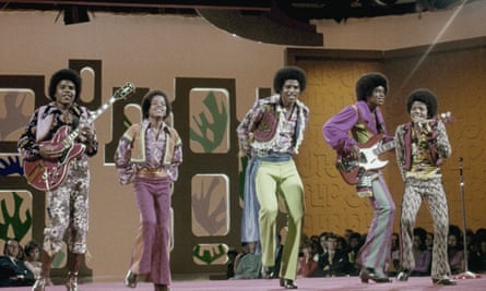 The Jackson Five with Michael Jackson on the far right