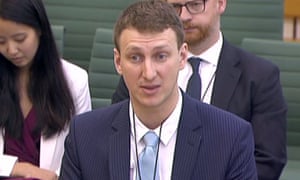 Aleksandr Kogan giving evidence to the Commons culture committee.