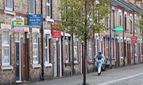 The housing permacrisis … houses in Stoke-on-Trent in 2022.