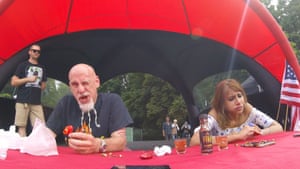 Hot! Johnny Scoville and Shahina Waseem during a competition.