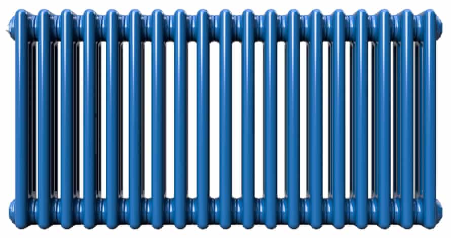 Horizontal column radiator in signal blue, from £133.40, columnrads.co.uk