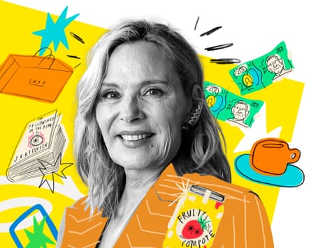 Kim Cattrall How I Shop illustration