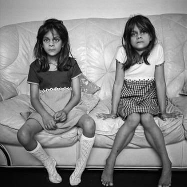 Ketaki Sheth, Riddhi & Siddhi, London, 1997PHOTOINK presents Ketaki Sheth’s series Twinspotting. This series started when Sheth married Aurobind Patel and moved to London. Once there she realised there were 30,000 registered Patels in the UK directory. Sheth began to take portraits of Patel twins in the UK, pairing them with Patel twins back in India. Sheth gradually uncovers the poetics of sameness in twins and triplets. Which features persist and carry over between bodies, and which vanish or lose recognisable form? These questions take on a deeper, postcolonial significance