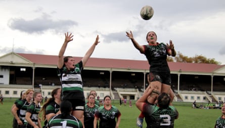 New Zealand women’s/girls rugby club Wairarapa Wahine Toa in action.