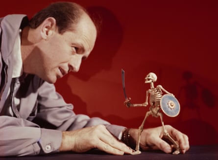 It came from the outer Aegean ... Harryhausen animating a skeleton model in 1958.