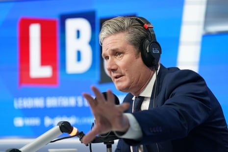 Keir Starmer doing his LBC phone-in.