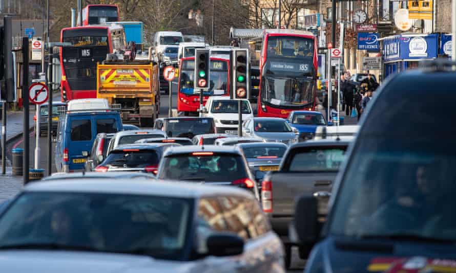 Traffic in south London