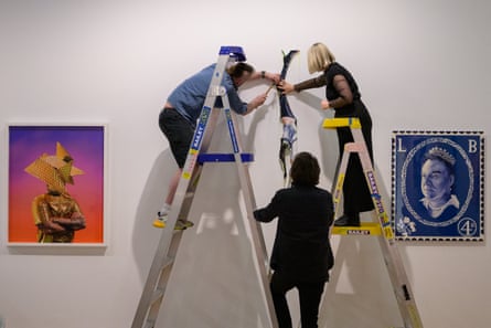 Install of The Brisbane Portrait Prize 2026.