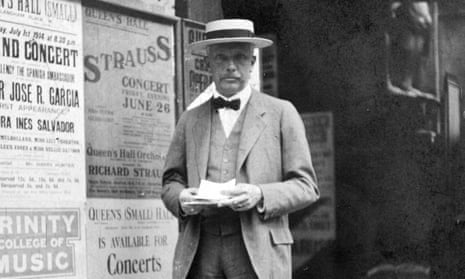 The composer Richard Strauss in London, 1914.
