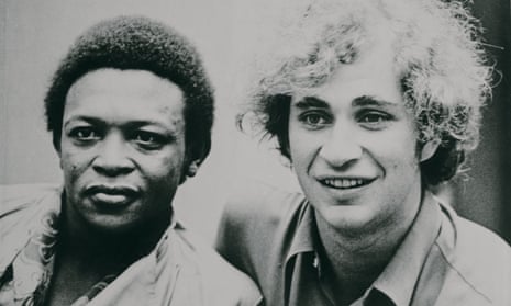 Back in the day … Hugh Masekela and Stewart Levine, organisers of Zaire 74.
