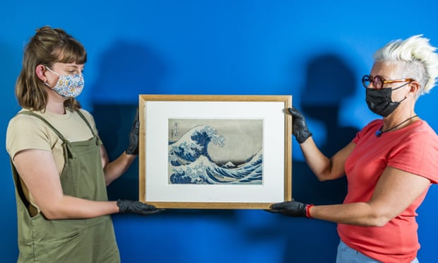 Katsushika Hokusai’s most celebrated print Under the Wave off Kanagawa (1831), popularly called The Great Wave.