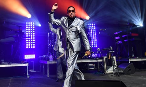 Morris Day performing with the Time in 2021.