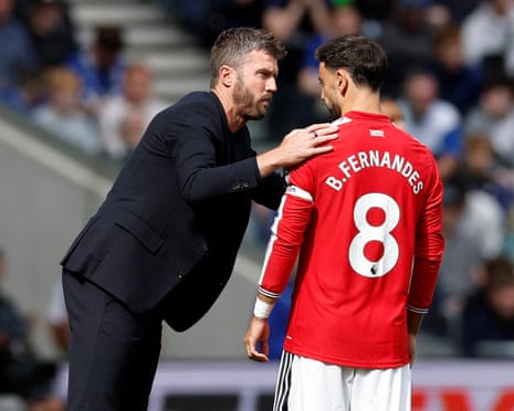 Michael Carrick and Bruno Fernandes.