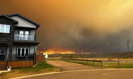 Smoke from the wildfire in Fort McMurray, Alberta, Canada, on Tuesday. Authorities are bracing for another possibly devastating wildfire season.
