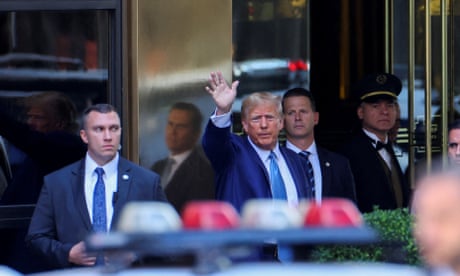 Donald Trump departs from Trump Tower