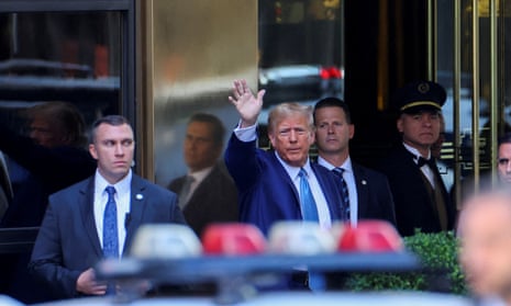 Donald Trump departs from Trump Tower