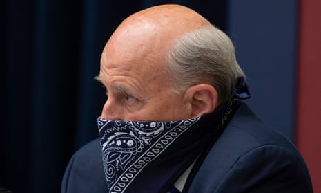 Republican Representative of Texas Louie Gohmert wears a face covering during a committee hearing on Capitol Hill in Washington.