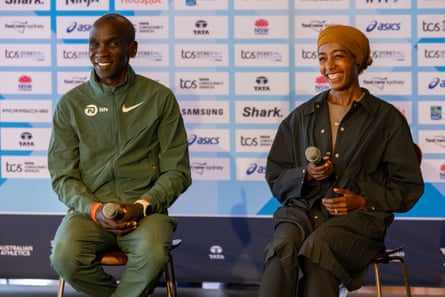 Eliud Kipchoge and Sifan Hassan both ran the Sydney marathon, which Hassan won, just nine weeks ago.