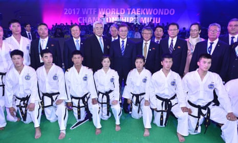 The World Taekwondo Federation has rebranded, but nobody told the sign writer.