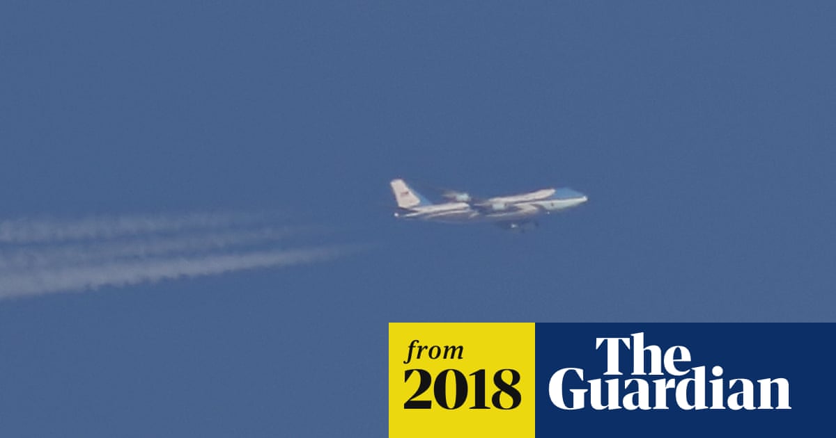 Air Force One Spotted In Sheffield How Uk Enthusiast Revealed Trump S Iraq Trip Yorkshire The Guardian