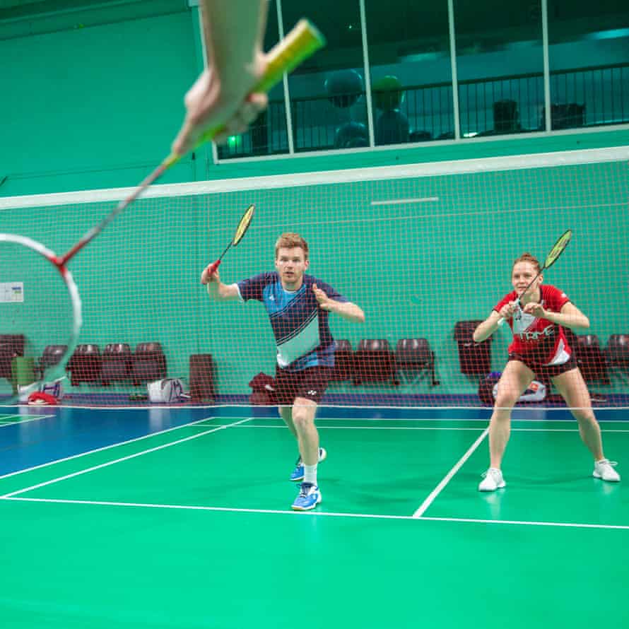 Marcus Ellis and Lauren Smith at the National Badminton Centre, Milton Keynes