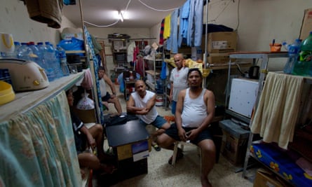 Hundreds of thousands of migrant workers live in crowded dormitories in the Industrial Area outside Doha, often packed eight or 10 to a room.