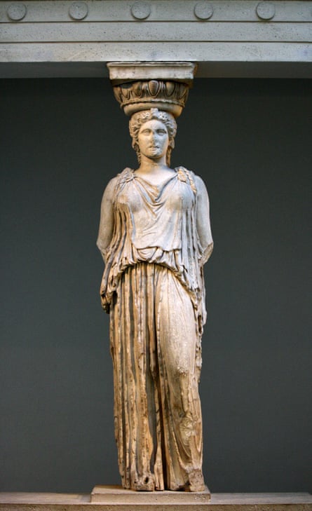 The Erechtheum Caryatid. Greek (409 BC).