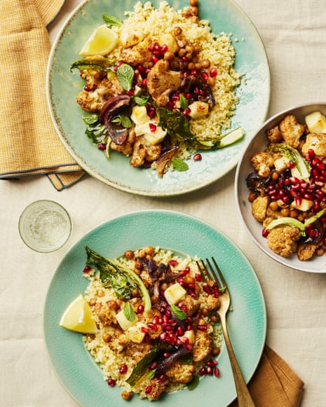 Halloumi Veggie Tray Bake Recipes Good Food Chicken And Halloumi