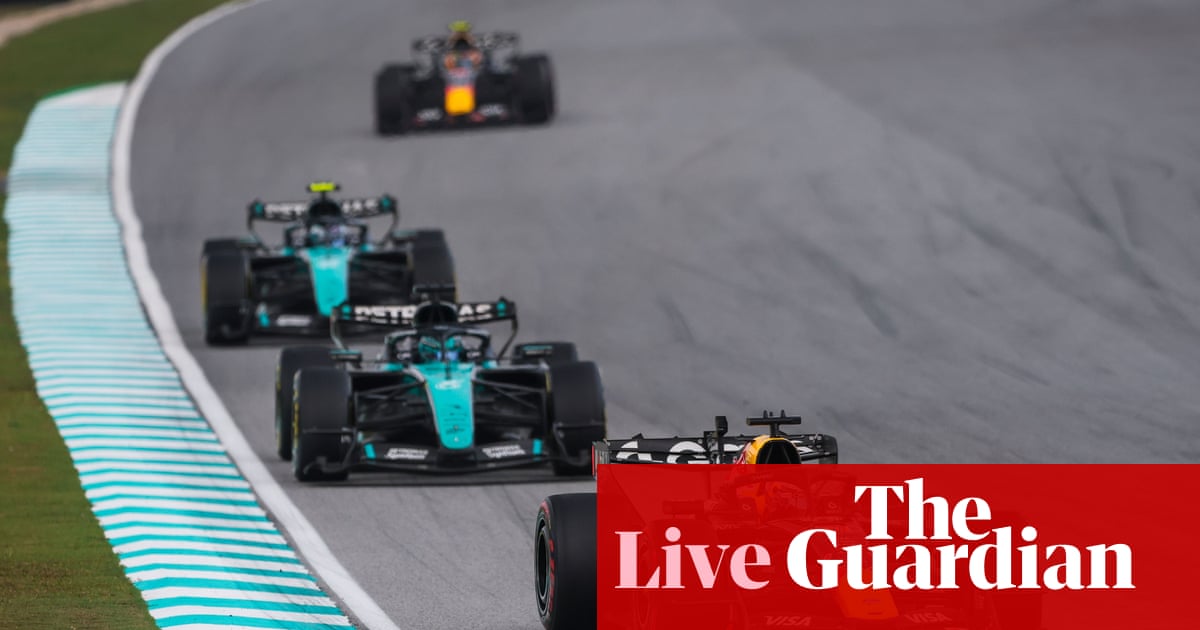 Bahrain GP in Malaysia: F1 race updates after long rain delay and chaotic buildup – live