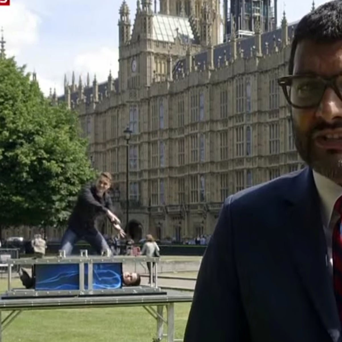 Sky News Magician Videobomb Was Pr Stunt In Effort To Get Tv Deal Sky News The Guardian