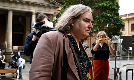 Roxanne Tickle arrives at the federal court in Sydney on Tuesday.