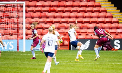 Aston Villa v Tottenham: Women’s Super League – live | Women's Super League 3 Kenza Dali (10) fires an equaliser for Villa.