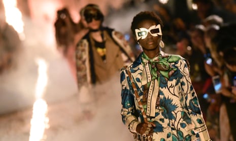 A Gucci fashion show in Paris