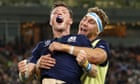 Scotland run in nine tries to hammer Russia and keep World Cup hopes alive