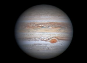 Jupiter, the king of the planets, has a very active and beautiful atmosphere, with magnificent and ever - changing swirls, festoons and eddies