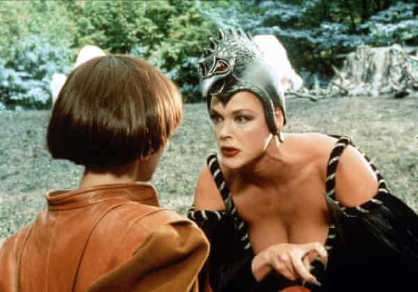 Nielsen as Strega Nera in the 1991 film Fantaghirò 2 (1991), director by Lamberto Bava.