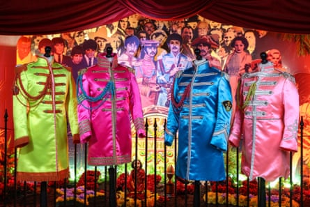 SGT PEPPER costumes at the Beatles Story, Liverpool