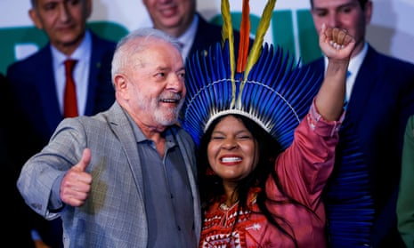 Brazils president-elect, Luiz Incio&nbsp;Lula&nbsp;da Silva, named Snia Guajajara as his nominated minister for Indigenous peoples at a presentation in Brasilia on 29 December. 
