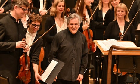 The London Symphony Orchestra conducted by Antonio Pappano in the Barbican, London.