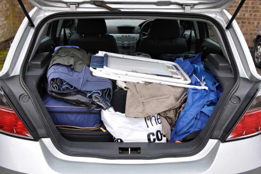 Items in boot of a car